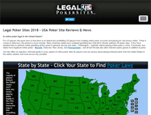 Tablet Screenshot of legaluspokersites.com